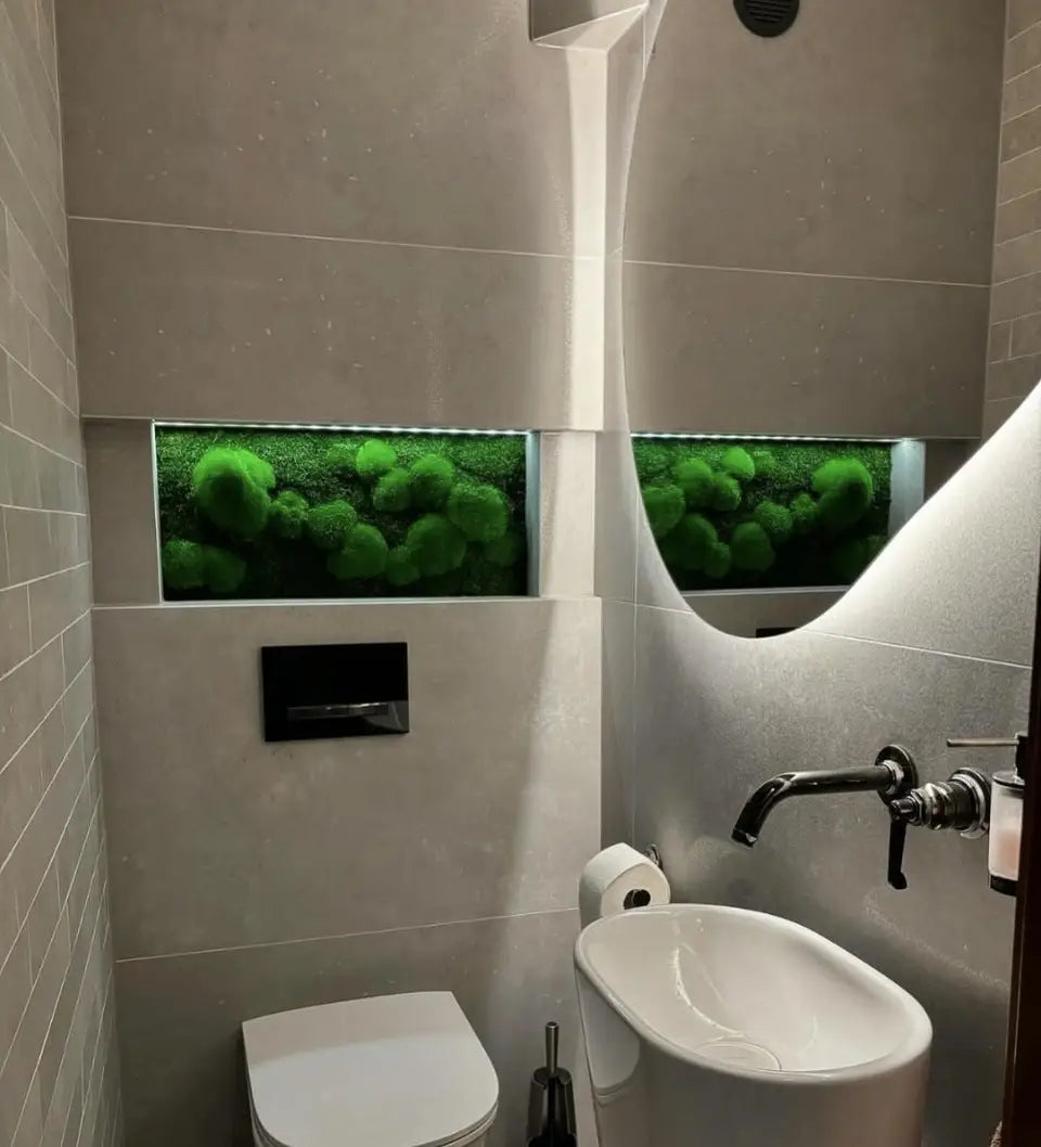 "Eco Moss Niche" Preserved Moss Wall