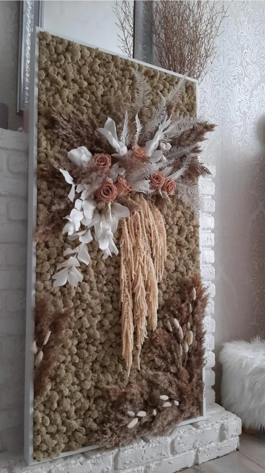 Rustic Floral Wall Art Panel