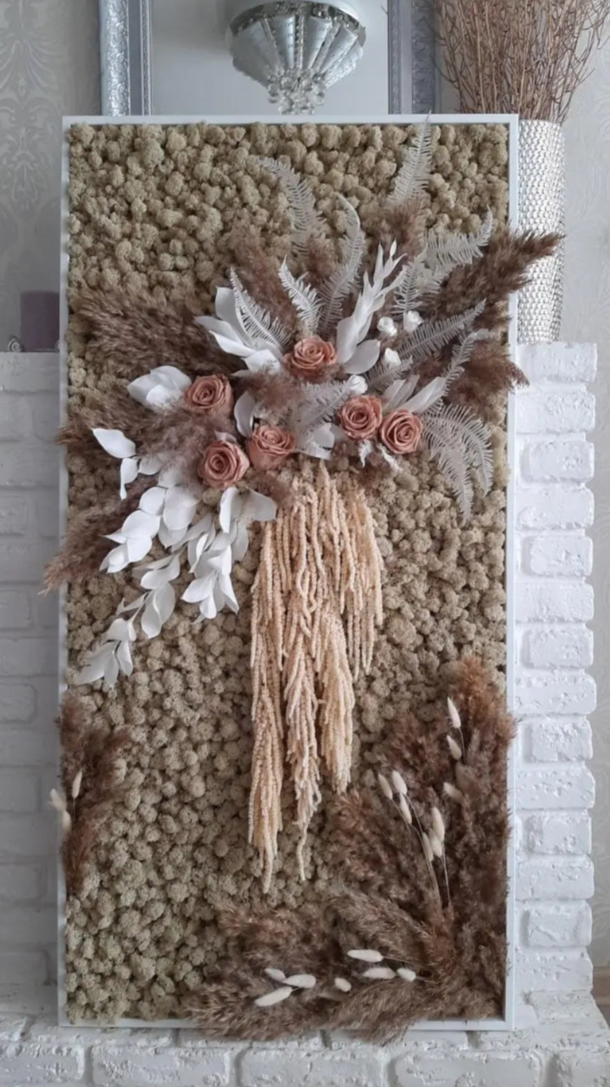 Rustic Floral Wall Art Panel