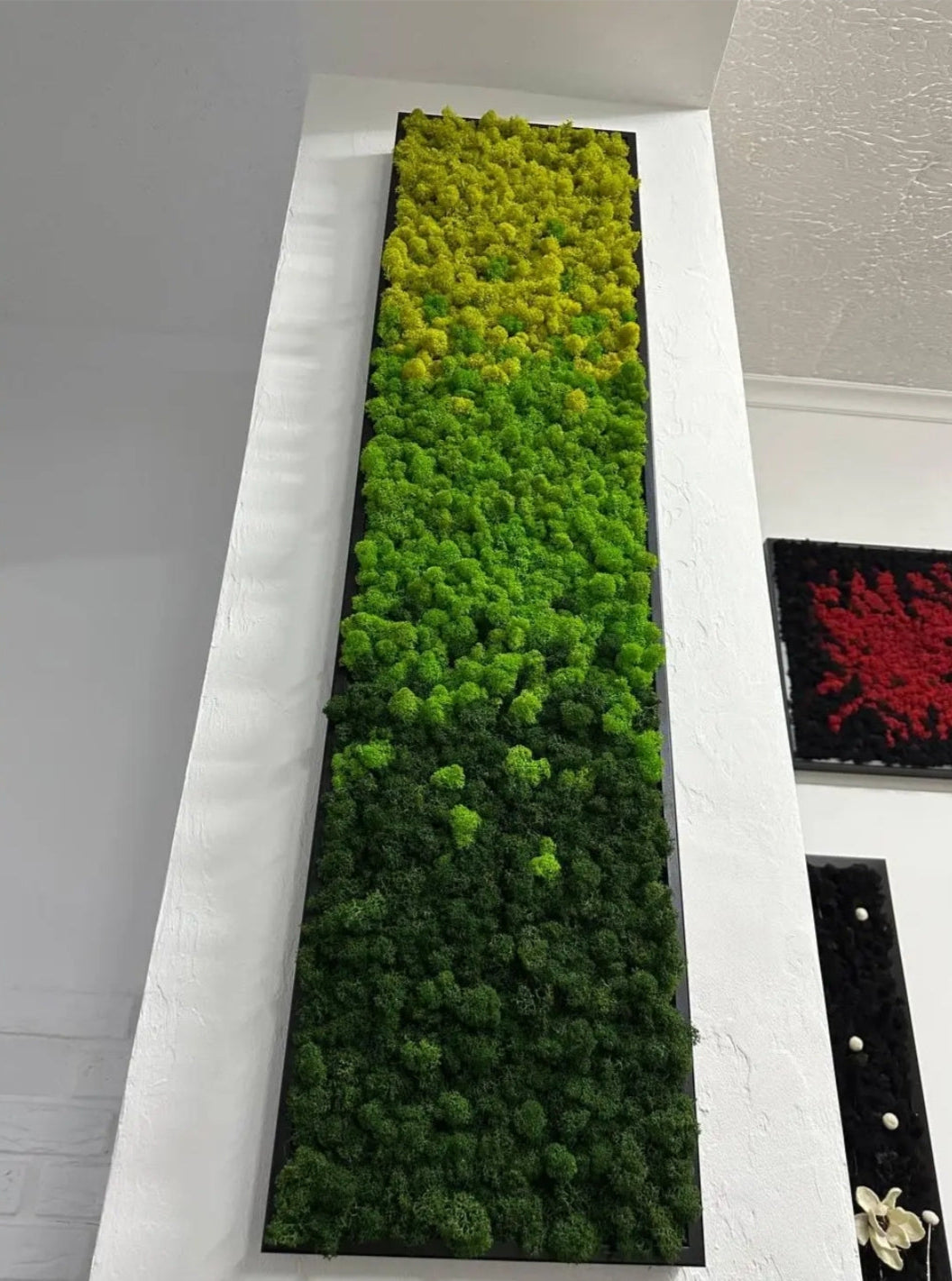 Vertical Gradient Moss Wall Panel