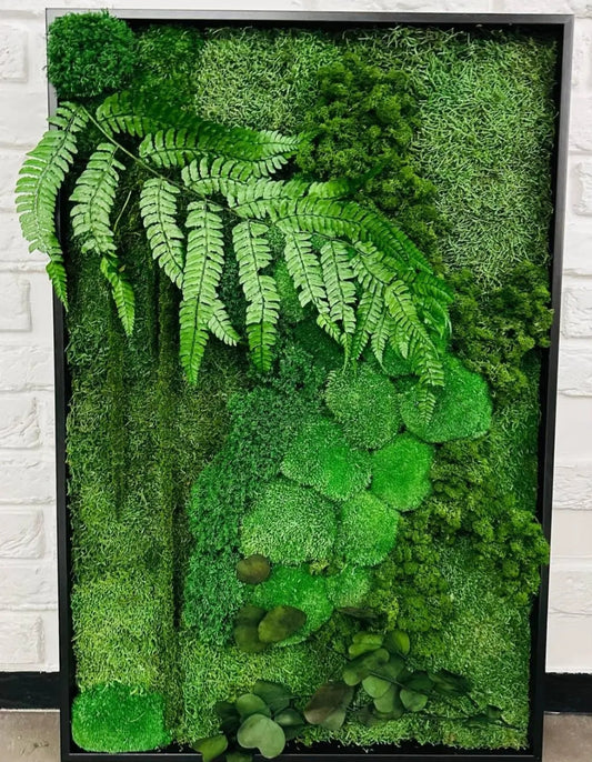 "Botanical Bliss" Preserved Moss Frame