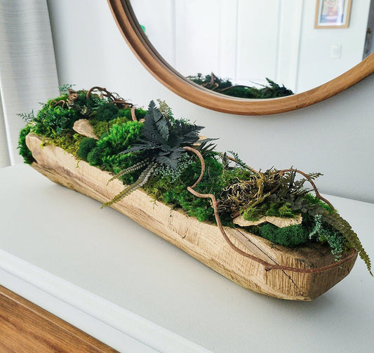 Rustic Moss Centerpiece